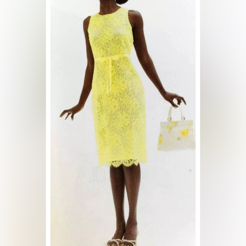 Yellow Lace Dress by Banana Republic